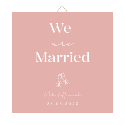 Tegeltje trouwhuisstijl Colorful Love