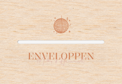 Enveloppenkist bruiloft hout Colorful Love