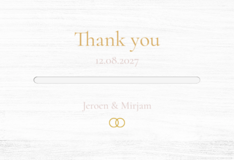 Enveloppenkist bruiloft wit Romantic Picture