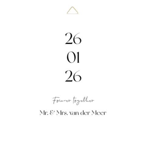 Tegeltje trouwhuisstijl Modern Chic