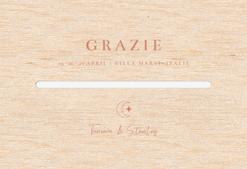 Enveloppenkist bruiloft hout Italian Boho