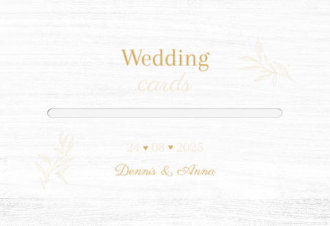 Enveloppenkist bruiloft wit Classic Love