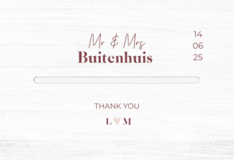 Enveloppenkist bruiloft wit Modern Love