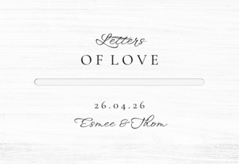 Enveloppenkist bruiloft wit Modern White