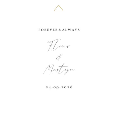 Tegeltje trouwhuisstijl Eternal Elegance