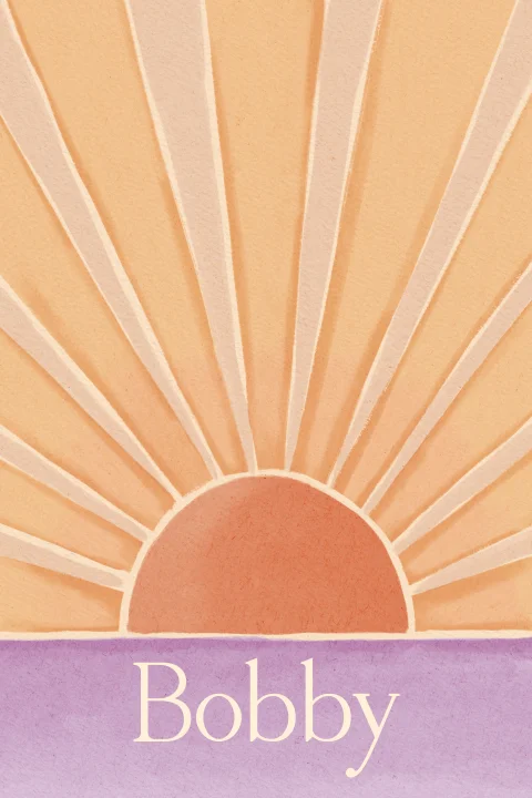 Dubbel Geboortekaartje Zonnestralen Lila Peach