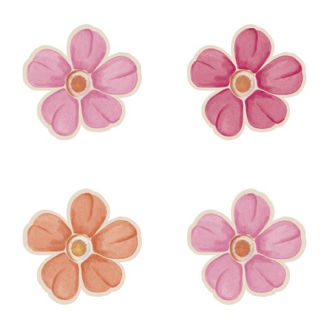 Kraamborrel Kaartje Uitgesneden Bloem Vorm