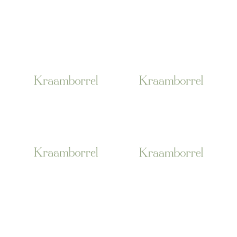 Kraamborrel Kaartje Liggend | Uitgesneden
