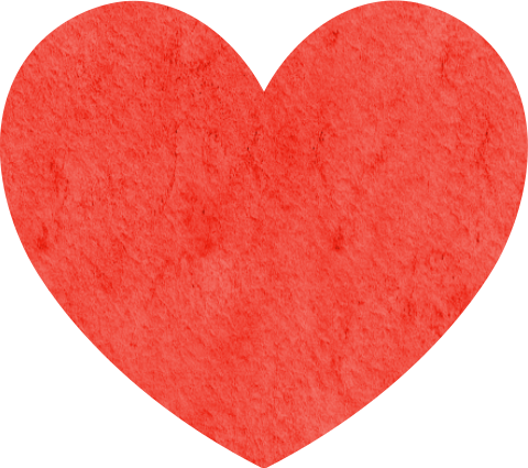 Sluitsticker Uitgesneden Hartje Rood