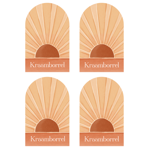 Kraamborrel Kaartje Zonnestralen