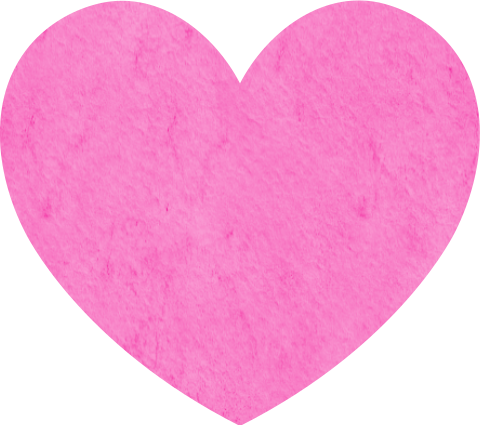 Sluitsticker Uitgesneden Hartje Roze