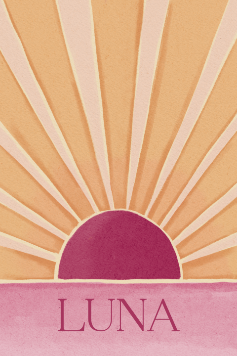 Geboortekaartje Zonnestralen Peach Roze