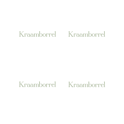 Kraamborrel Kaartje Vierkant | Uitgesneden