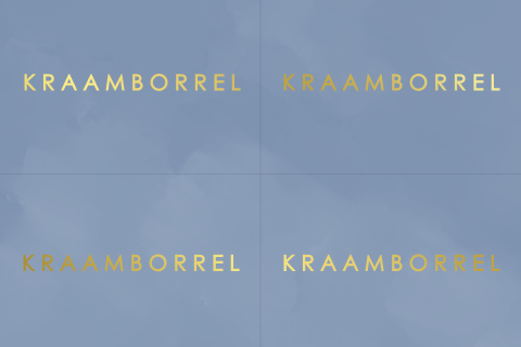 Kraamborrel Kaartje Blauw