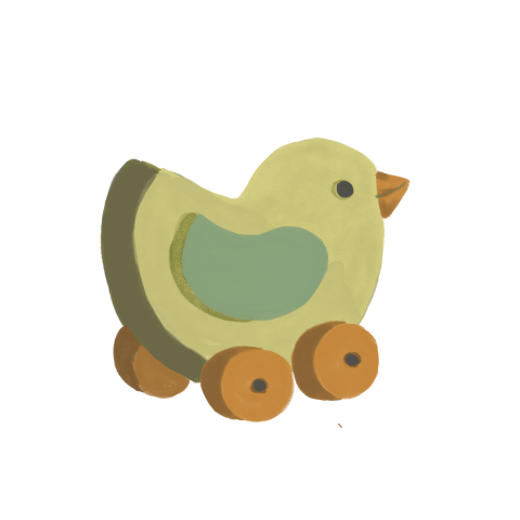 Sluitzegels Houten eendje