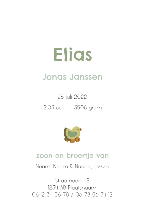 Kaart binnenkant