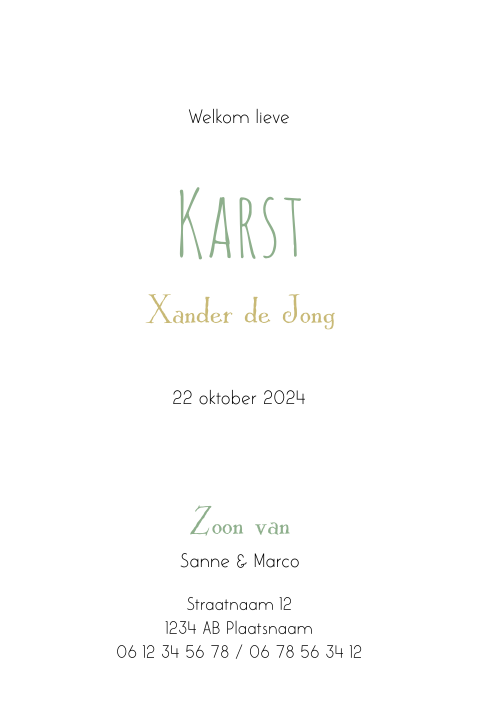 Kaart binnenkant