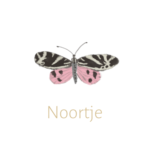 Afscheidskaart kind vlinders roze