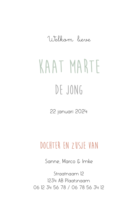 Kaart binnenkant