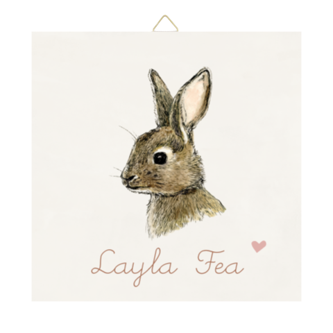 Tegeltje Konijntje inkt