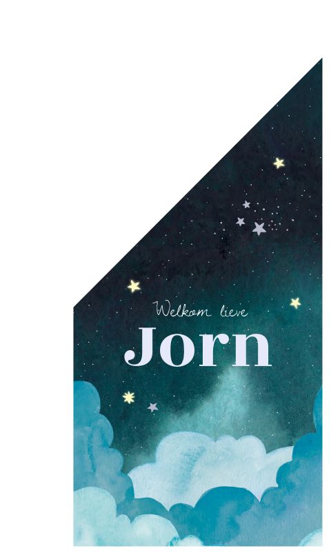 Geboortevlag Jorn  |  Dromerige sterrenhemel