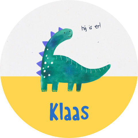 Raamsticker Klaas  |  Dino