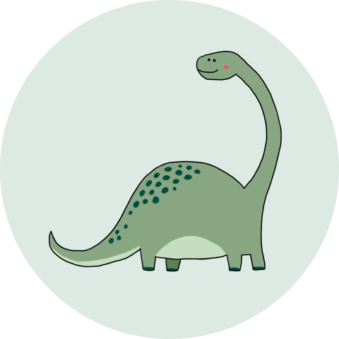 Sluitsticker Dino