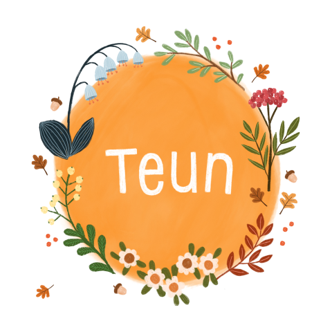 Geboortekaartje Teun | Herfst cirkel