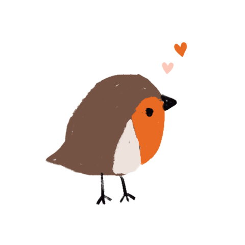 Sluitsticker Roodborstje