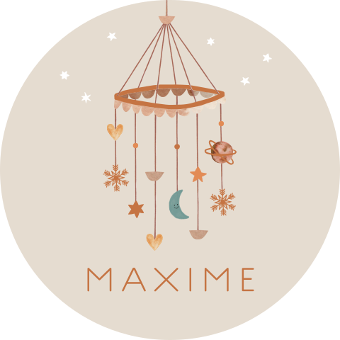 Raamsticker Maxime - Mobiel