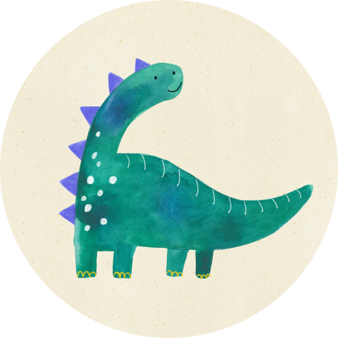 Sluitsticker dinosaurus