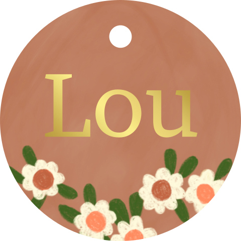 Rond label | Bloemen