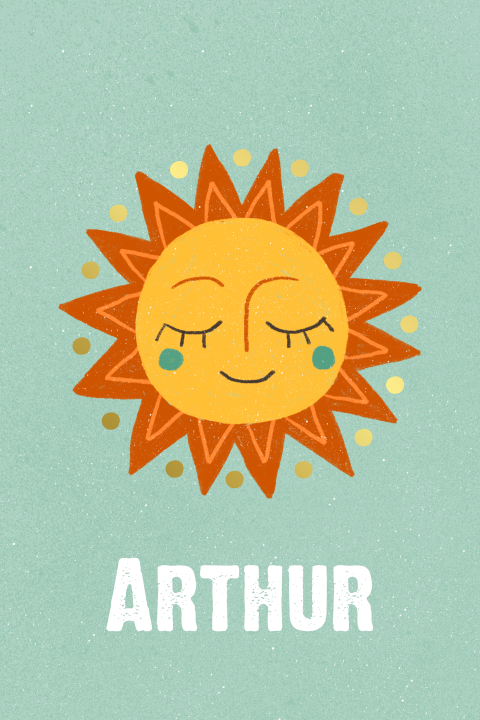 Geboortekaartje Arthur | Zonnetje