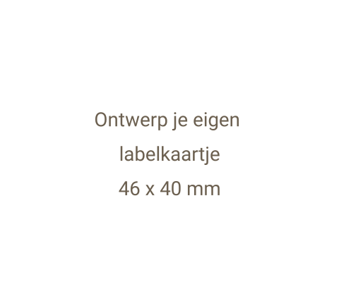 Blanco labelkaartje in hartvorm