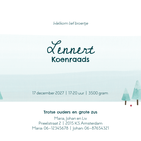 Kaart binnenkant