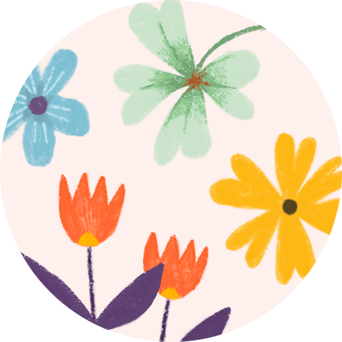 Sluitsticker bloemen