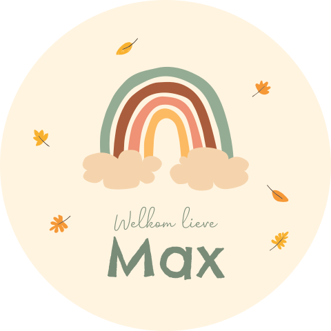 Raamsticker Max