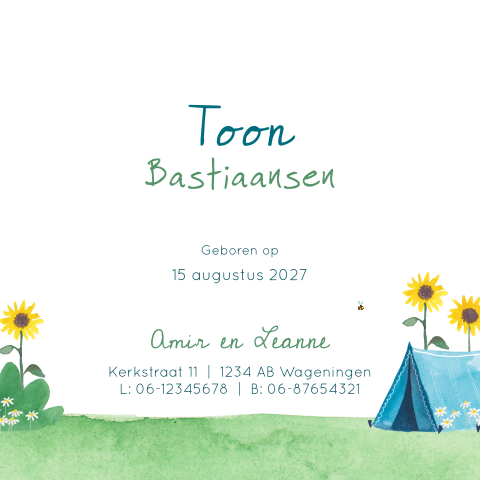 Kaart binnenkant