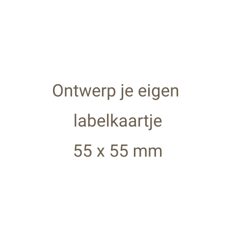 Klein vierkant label kaartje, blanco zonder gaatje