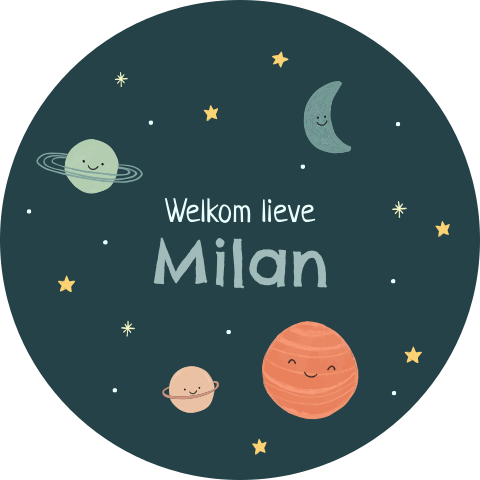 Raamsticker Milan