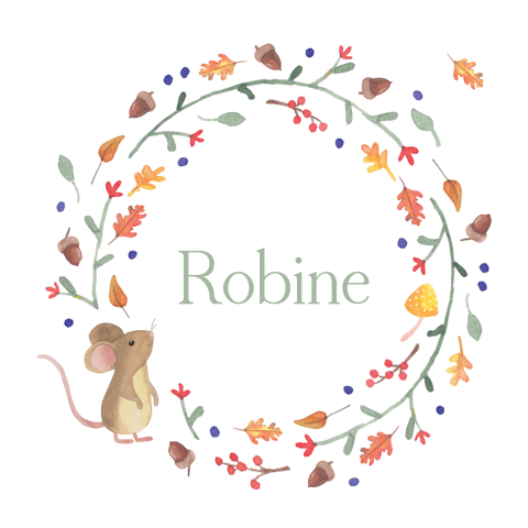 Geboortekaartje Robine - Herfst