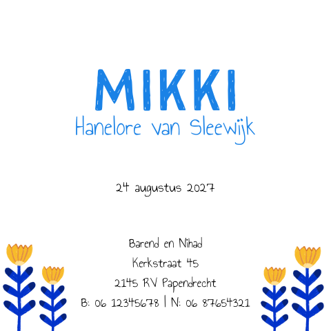 Kaart binnenkant