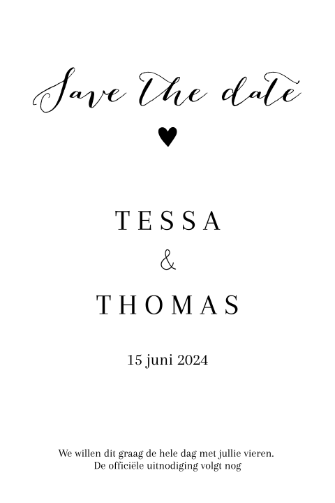 Save the day | Kalkpapier voorkant