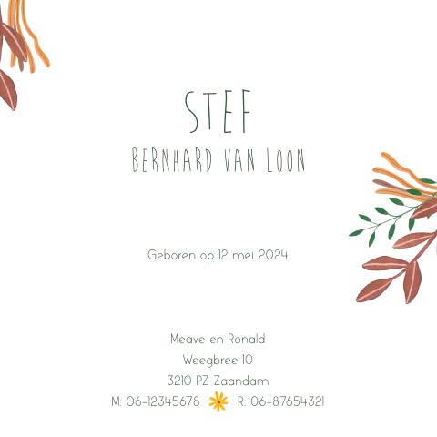 Kaart binnenkant