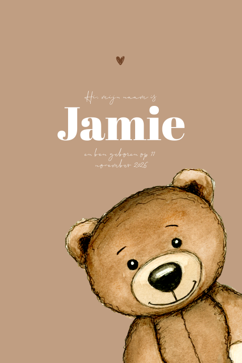 Staande poster Teddybeer