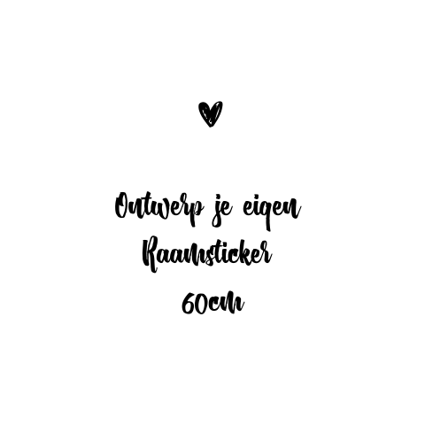 Blanco raamsticker rond 60cm