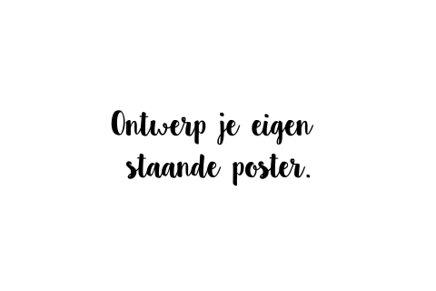 Liggende poster eigen ontwerp
