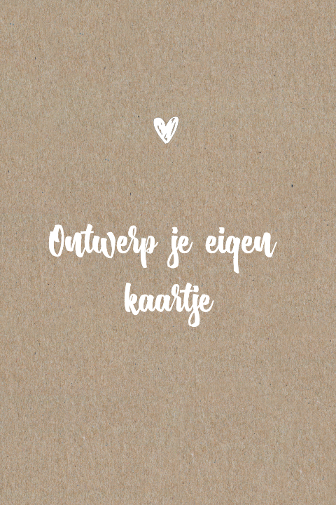 Blanco kaart staand kraftkarton dubbel
