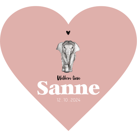Tuinbord baby olifant
