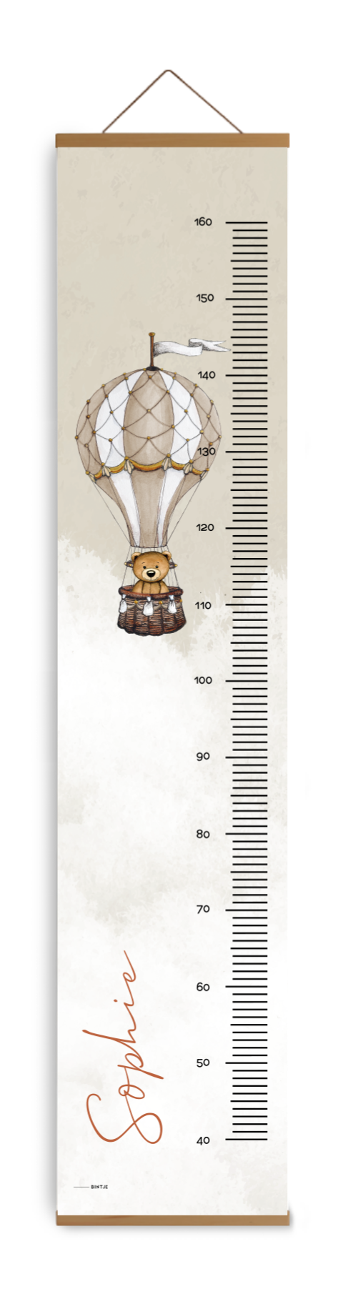 Groeimeter met luchtballon